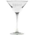 7.25 Oz. Classic Stem Martini Glass - Etched